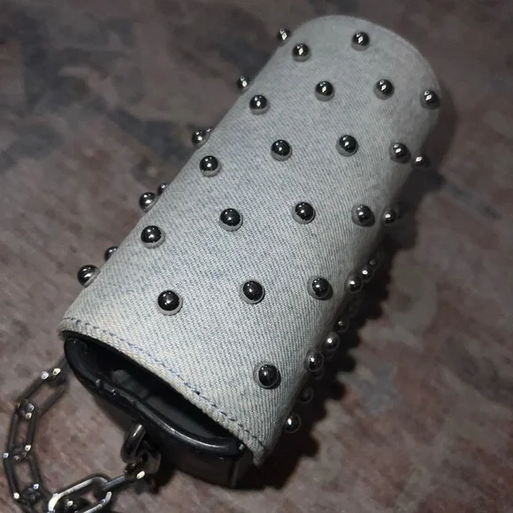 Alexander Wang Black and Gray Studded Crossbody Bag - Picture 4 of 5